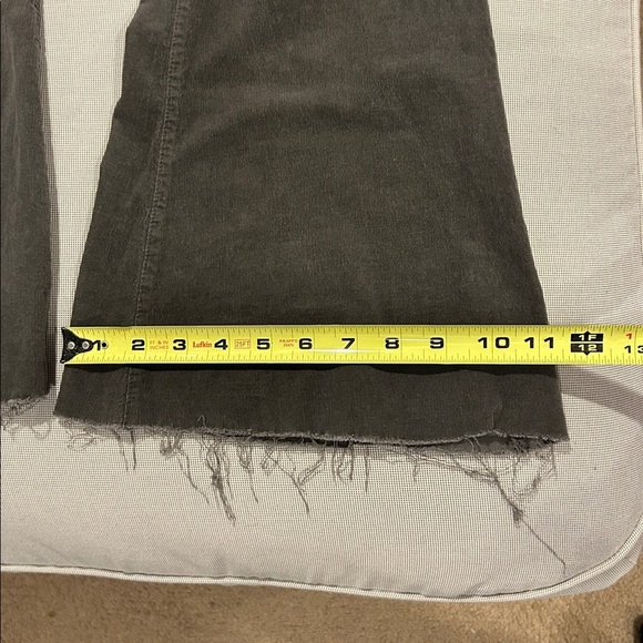 Wishlist Fine Cord Pull on Wide Leg Raw Hem Flare Pants Women's Size S - Picture 8 of 13